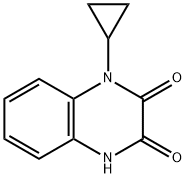 1-cyclopropylquinoxaline-2,3(1H,4H)-dione Struktur