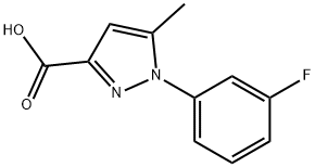 1-(3-Fluorophenyl)-5-methyl-1H-pyrazole-3-carboxylic acid Struktur