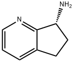 (7R)-6,7-dihydro-5H-cyclopenta[b]pyridin-7-amine Struktur