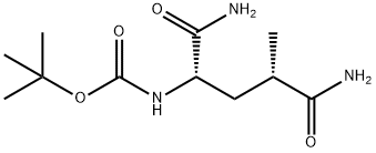 tert-butyl((2S,4S)-1,5-diamino-4-methyl-1,5-dioxopentan-2-yl)carbamate Struktur