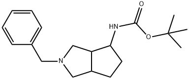 TERT-BUTYL 2-BENZYL-OCTAHYDROCYCLOPENTA[C] PYRROL-6-YLCARBAMATE Struktur