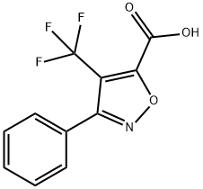 3-phenyl-4-(trifluoromethyl)isoxazole-5-carboxylic acid Struktur