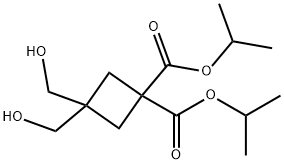 diisopropyl 3,3-bis(hydroxymethyl)cyclobutane-1,1-dicarboxylate Struktur