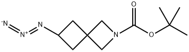 tert-butyl 6-azido-2-azaspiro[3.3]heptane-2-carboxylate Struktur