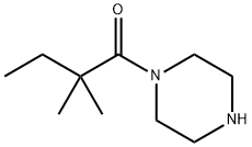 2,2-dimethyl-1-(piperazin-1-yl)butan-1-one Struktur