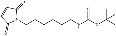 tert-Butyl (6-(2,5-dioxo-2,5-dihydro-1H-pyrrol-1-yl)hexyl)carbamate Struktur