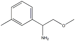 2-METHOXY-1-(3-METHYLPHENYL)ETHAN-1-AMINE Struktur