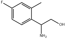 2-AMINO-2-(4-FLUORO-2-METHYLPHENYL)ETHAN-1-OL Struktur