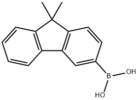 (9,9-Dimethyl-9H-fluoren-3-yl)boronic acid Struktur