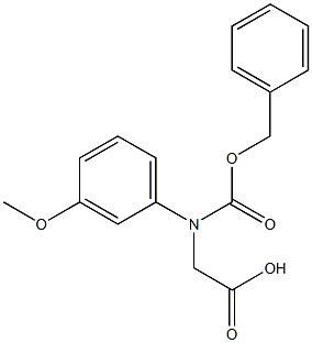 N-Cbz-RS-3-methoxyphenylglycine Struktur