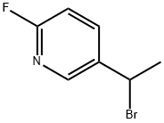 5-(1-bromoethyl)-2-fluoropyridine Struktur