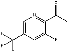 1-(3-fluoro-5-(trifluoromethyl)pyridin-2-yl)ethanone Struktur