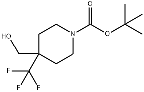 TERT-BUTYL 4-(HYDROXYMETHYL)-4-(TRIFLUOROMETHYL)PIPERIDINE-1-CARBOXYLATE Struktur