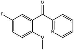 2-(5-FLUORO-2-METHOXYBENZOYL)PYRIDINE Struktur