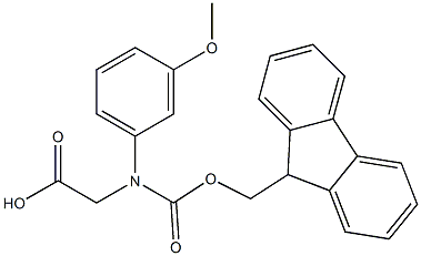 N-Fmoc-RS-3-methoxyphenylglycine Struktur