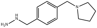 1-(4-(hydrazinylmethyl)benzyl)pyrrolidine Struktur