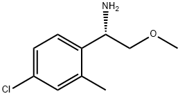 (1S)-1-(4-CHLORO-2-METHYLPHENYL)-2-METHOXYETHYLAMINE Struktur