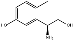 3-((1S)-1-AMINO-2-HYDROXYETHYL)-4-METHYLPHENOL Struktur