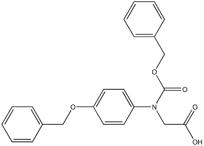 N-Cbz-R-4-(phenylmethoxy)-phenylglycine Struktur