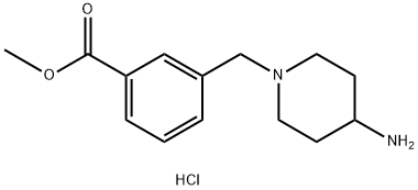 Methyl 3-[(4-aminopiperidin-1-yl)methyl]benzoate dihydrochloride Struktur