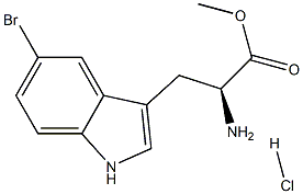 DL-5-BromoTryptophan methyl ester hydrochloride Struktur