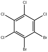 1,2-dibromo-3,4,5,6-tetrachlorobenzene Struktur