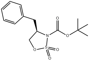 (R)-3-Boc-4-benzyl-1,2,3-oxathiazolidine 2,2-dioxide Struktur