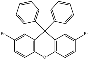 2',7'-dibromospiro[fluorene-9,9'-xanthene] Struktur