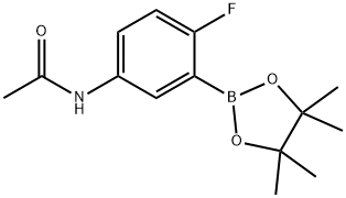 5-Acetamido-2-fluorophenylboronic Acid Pinacol Ester Struktur