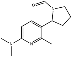 2-(6-Dimethylamino-2-methyl-pyridin-3-yl)-pyrrolidine-1-carbaldehyde Struktur