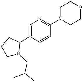 4-[5-(1-Isobutyl-pyrrolidin-2-yl)-pyridin-2-yl]-morpholine Struktur