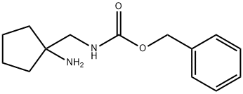 benzyl N-[(1-aminocyclopentyl)methyl]carbamate Struktur