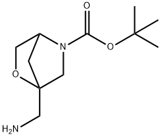 1-Aminomethyl-2-Oxa-5-Aza-Bicyclo[2.2.1]Heptane-5-Carboxylic Acid Tert-Butyl Ester Struktur