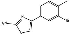 4-(3-bromo-4-methylphenyl)-1,3-thiazol-2-amine Struktur