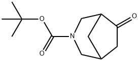 tert-butyl6-oxo-3-azabicyclo[3.2.1]octane-3-carboxylate Struktur