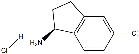 (S)-5-Chloro-2,3-dihydro-1H-inden-1-amine hydrochloride Struktur