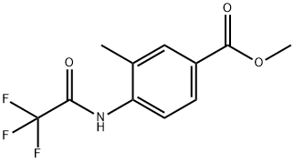 3-Methyl-4-(2,2,2-trifluoro-acetylamino)-benzoic acid methyl ester Struktur