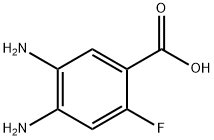 4,5-Diamino-2-fluorobenzoic acid Struktur