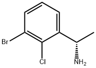 (1S)-1-(3-BROMO-2-CHLOROPHENYL)ETHYLAMINE Struktur