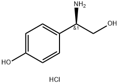 (R)-4-(1-Amino-2-hydroxyethyl)phenol hydrochloride Struktur