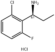 (1S)-1-(2-CHLORO-6-FLUOROPHENYL)PROPAN-1-AMINE HYDROCHLORIDE Struktur