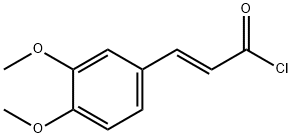 (2E)-3-(3,4-dimethoxyphenyl)prop-2-enoyl chloride Struktur