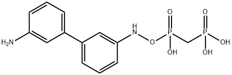 [(3'-Amino-biphenyl-3-ylamino)-phosphono-methyl]-phosphonic acid Struktur