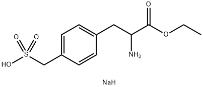 DL-4-sulfomethyl-Phenylalanine ethyl ester monosodium salt Struktur