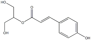 2-Propenoic acid,3-(4-hydroxyphenyl)-, 2-hydroxy-1-(hydroxymethyl)ethyl ester, (2E)- Struktur