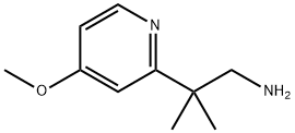 2-(4-Methoxypyridin-2-yl)-2-methylpropan-1-amine Struktur