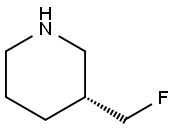 (3R)-3-(fluoromethyl)piperidine Struktur