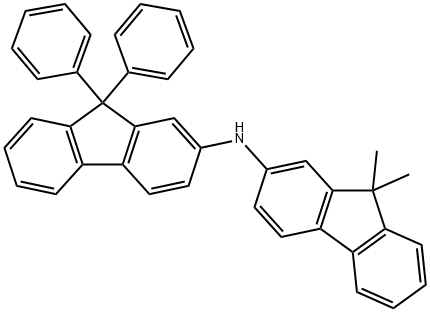 N-(9,9-dimethyl-9H-fluoren-2-yl)-9,9-diphenyl-9H-fluoren-2-amine Structure