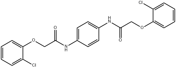 N,N'-1,4-phenylenebis[2-(2-chlorophenoxy)acetamide] Struktur