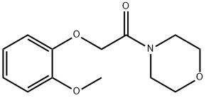 4-[(2-methoxyphenoxy)acetyl]morpholine Struktur